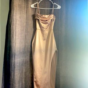 XS Gold long dress